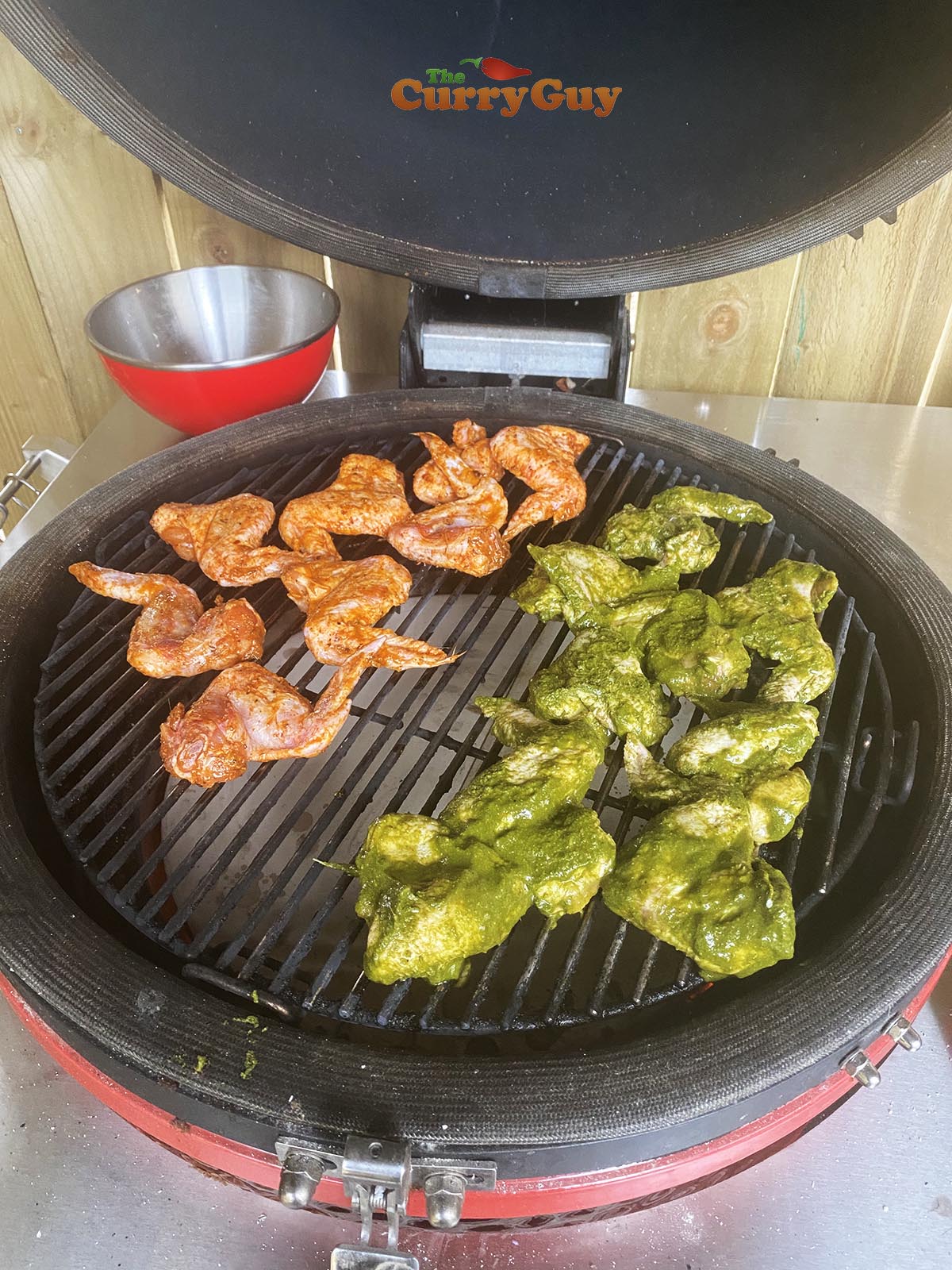 Cooking cafreal chicken wings