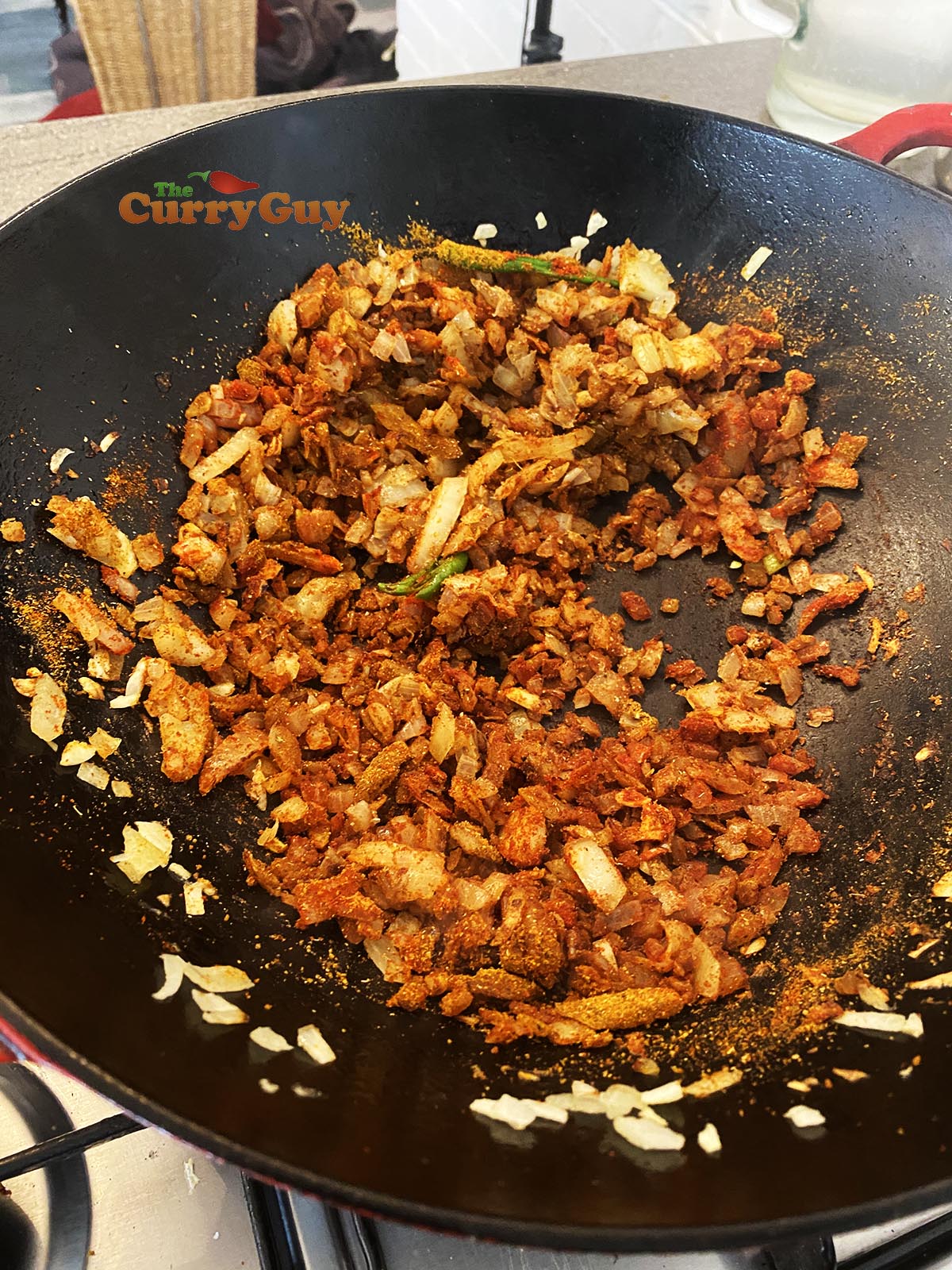 Adding ground spices