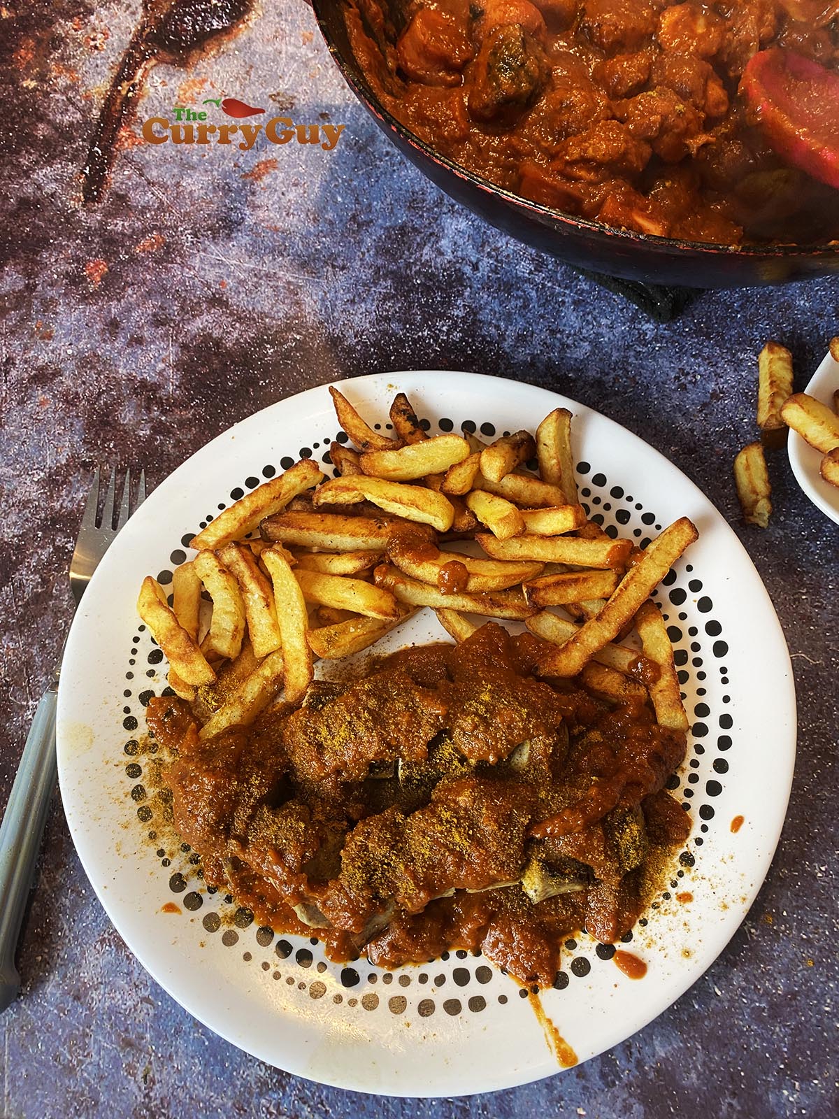 currywurst with fries