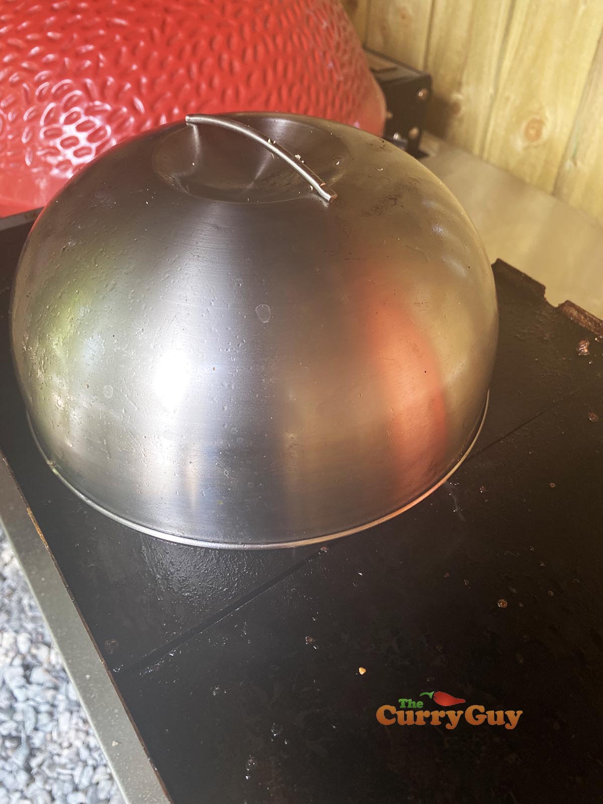 melting dome over burgers