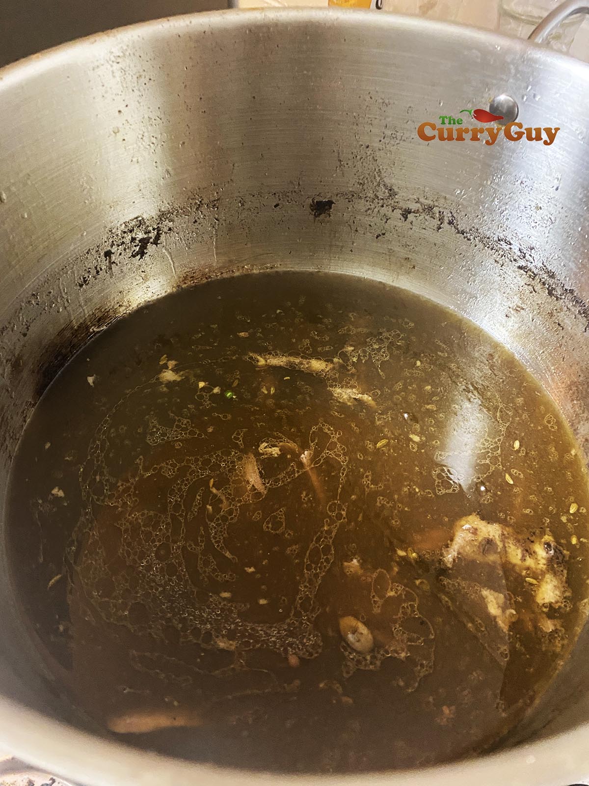 Finishing the duck pho