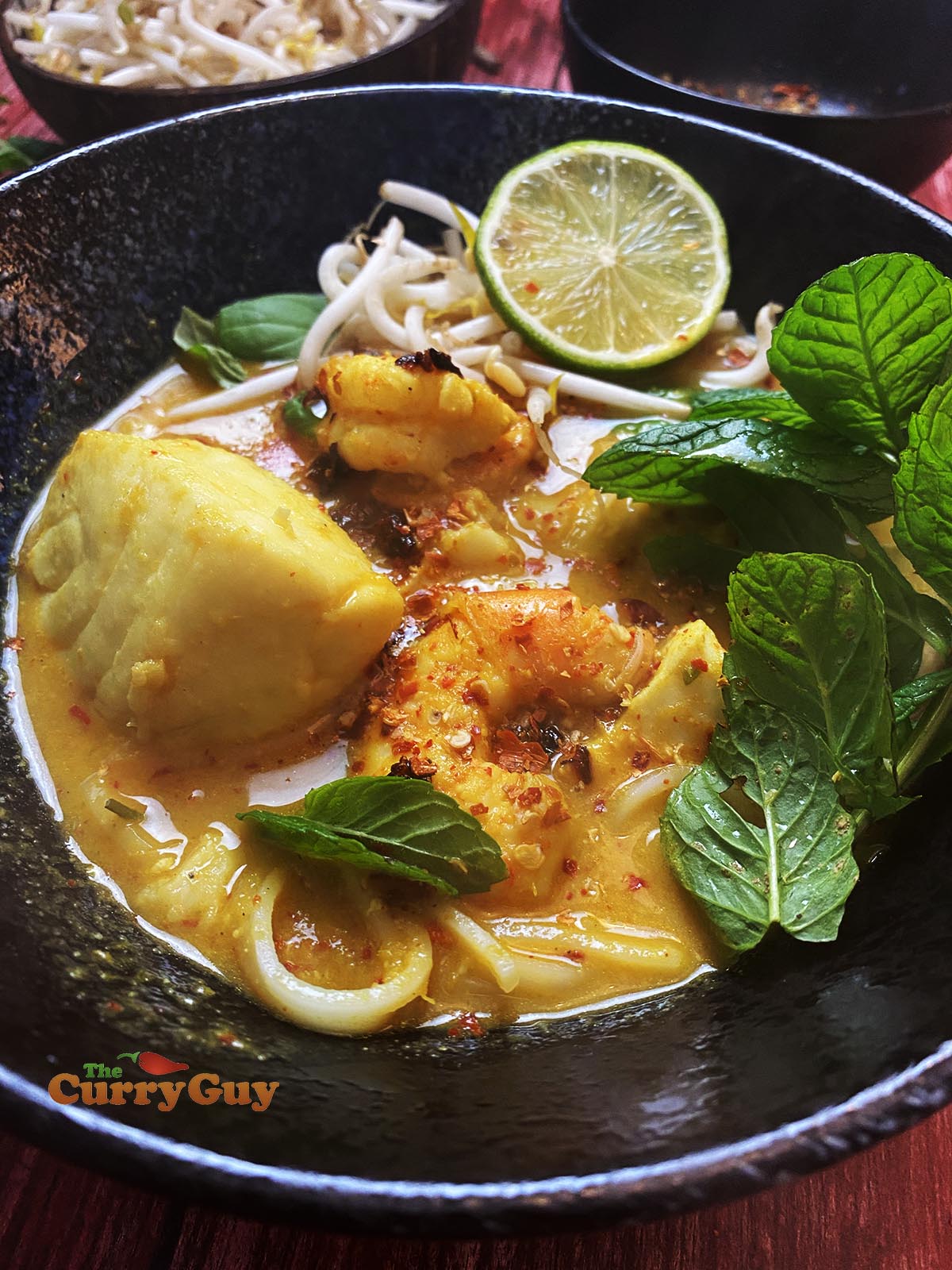 Laksa ready to serve