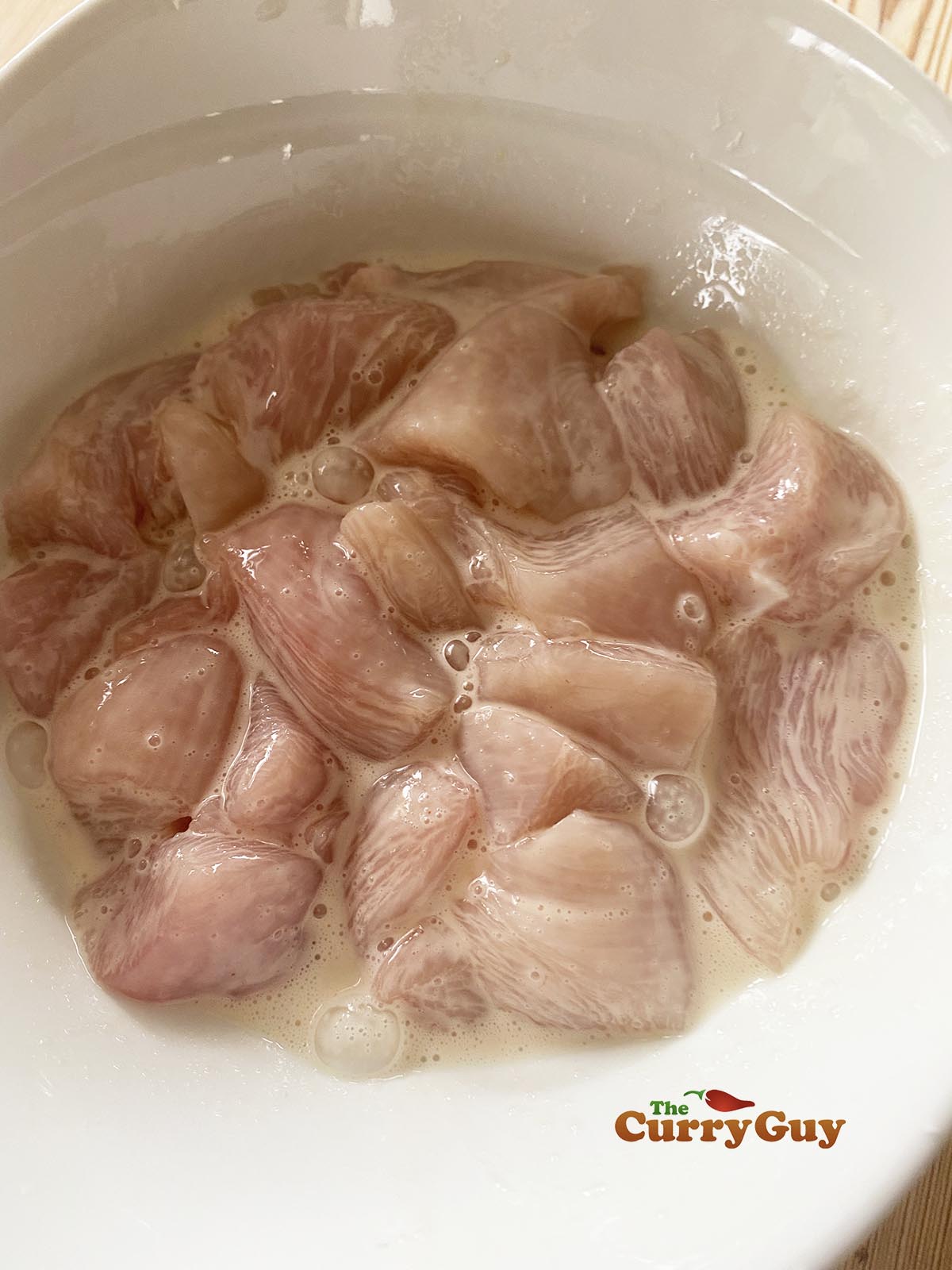 Marinating chicken