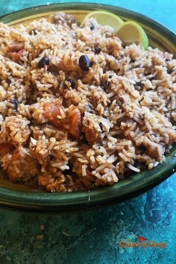 Leftover turkey rice
