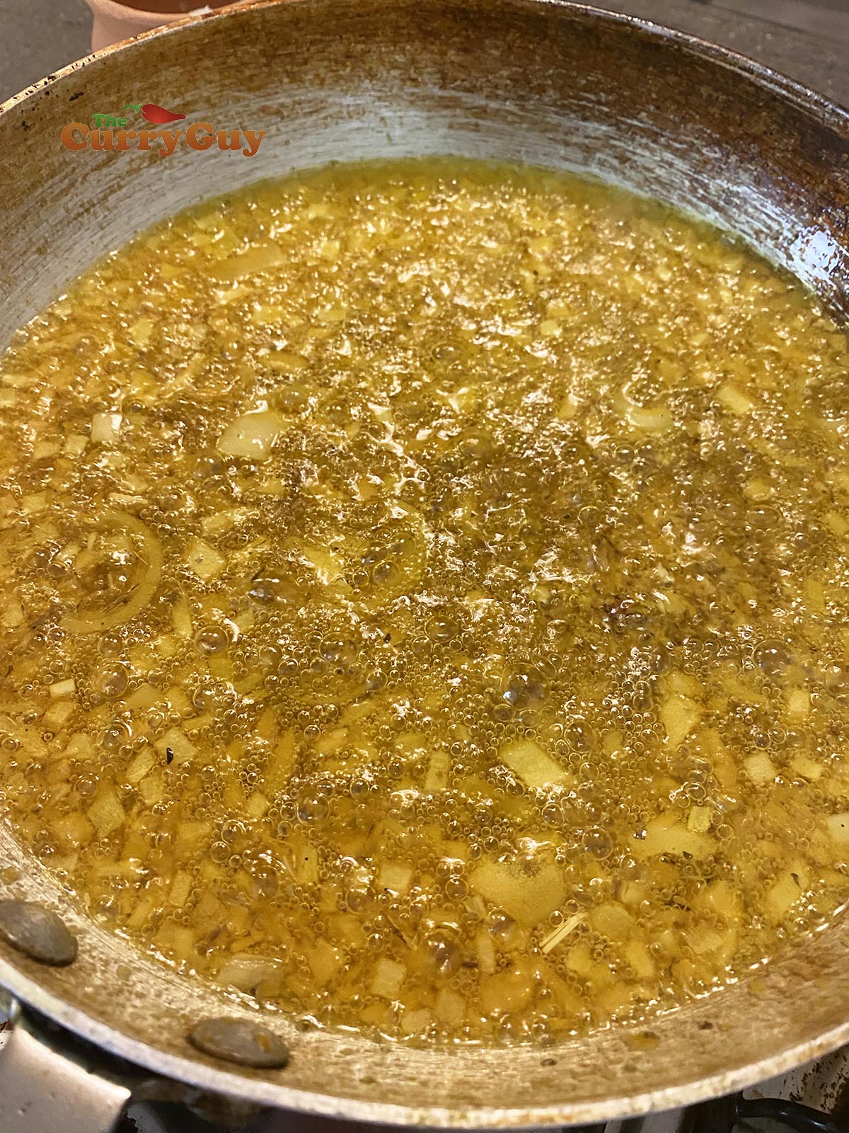 Simmering ghee