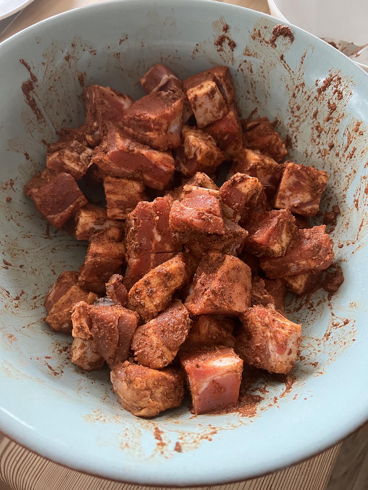 Pork marinating