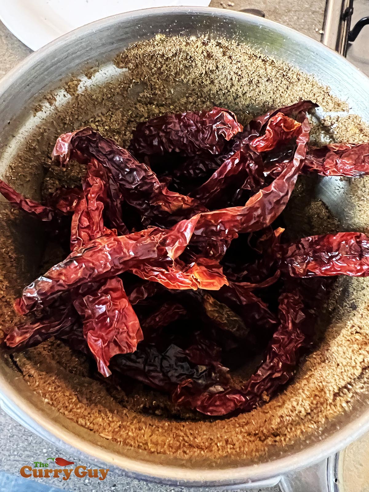 Chillies ready to grind
