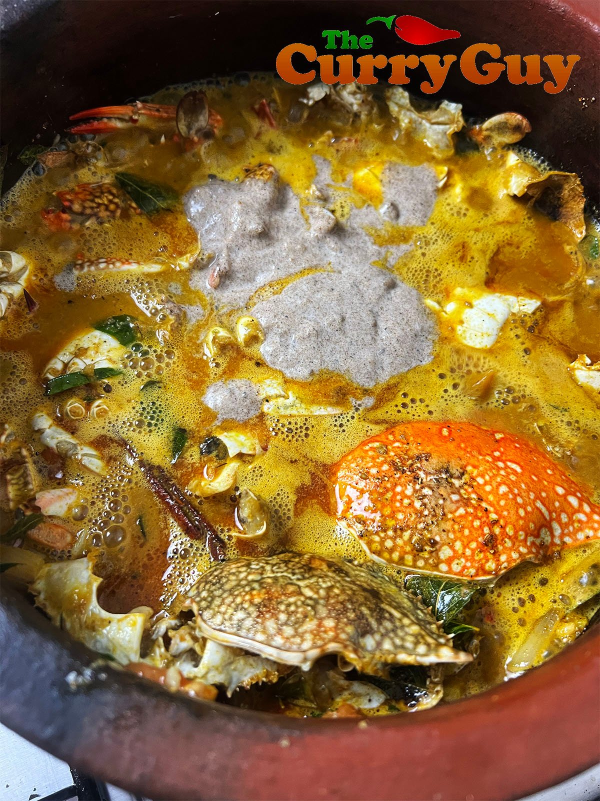 Adding the coconut and black pepper.