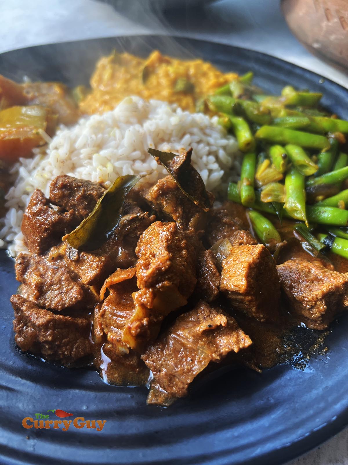 Finished Sri Lankan beef curry