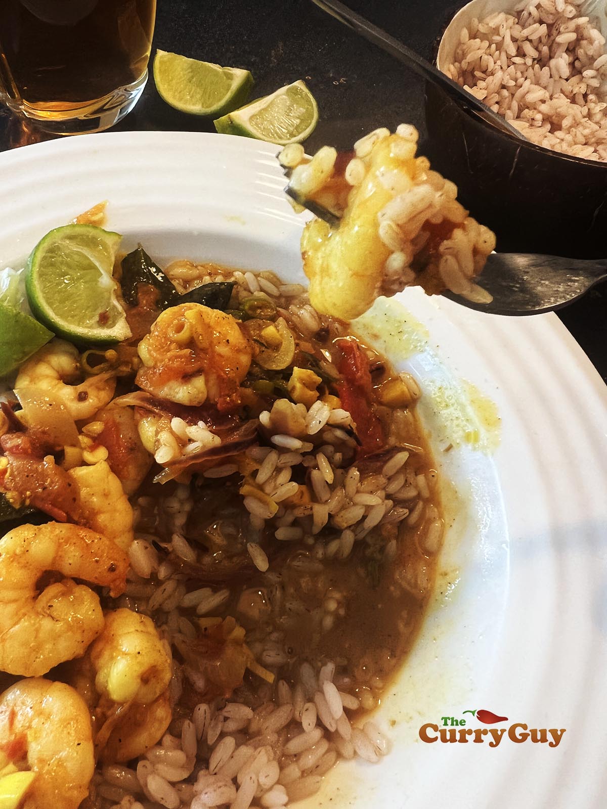 Sri Lankan prawn curry