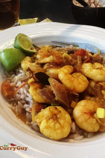 Sri Lankan prawn curry