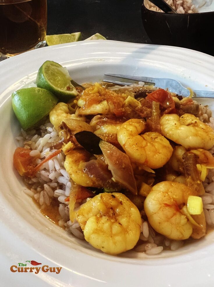 Sri Lankan prawn curry