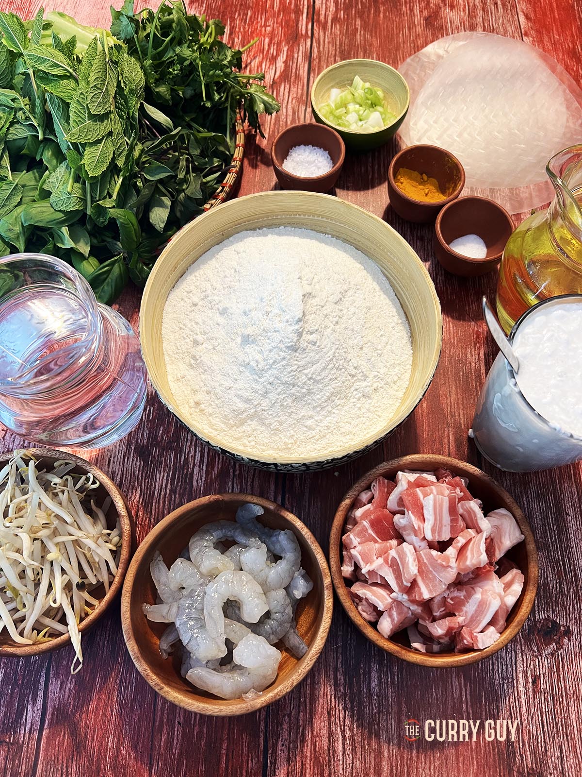 Ingredients for the recipe.