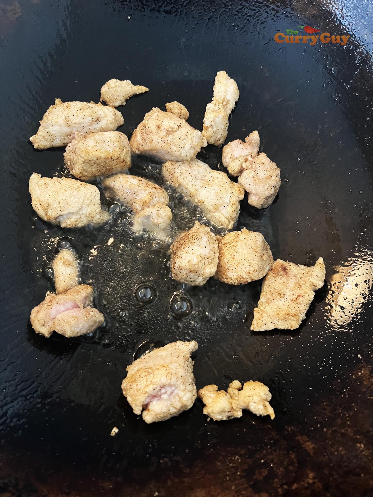 Frying chicken