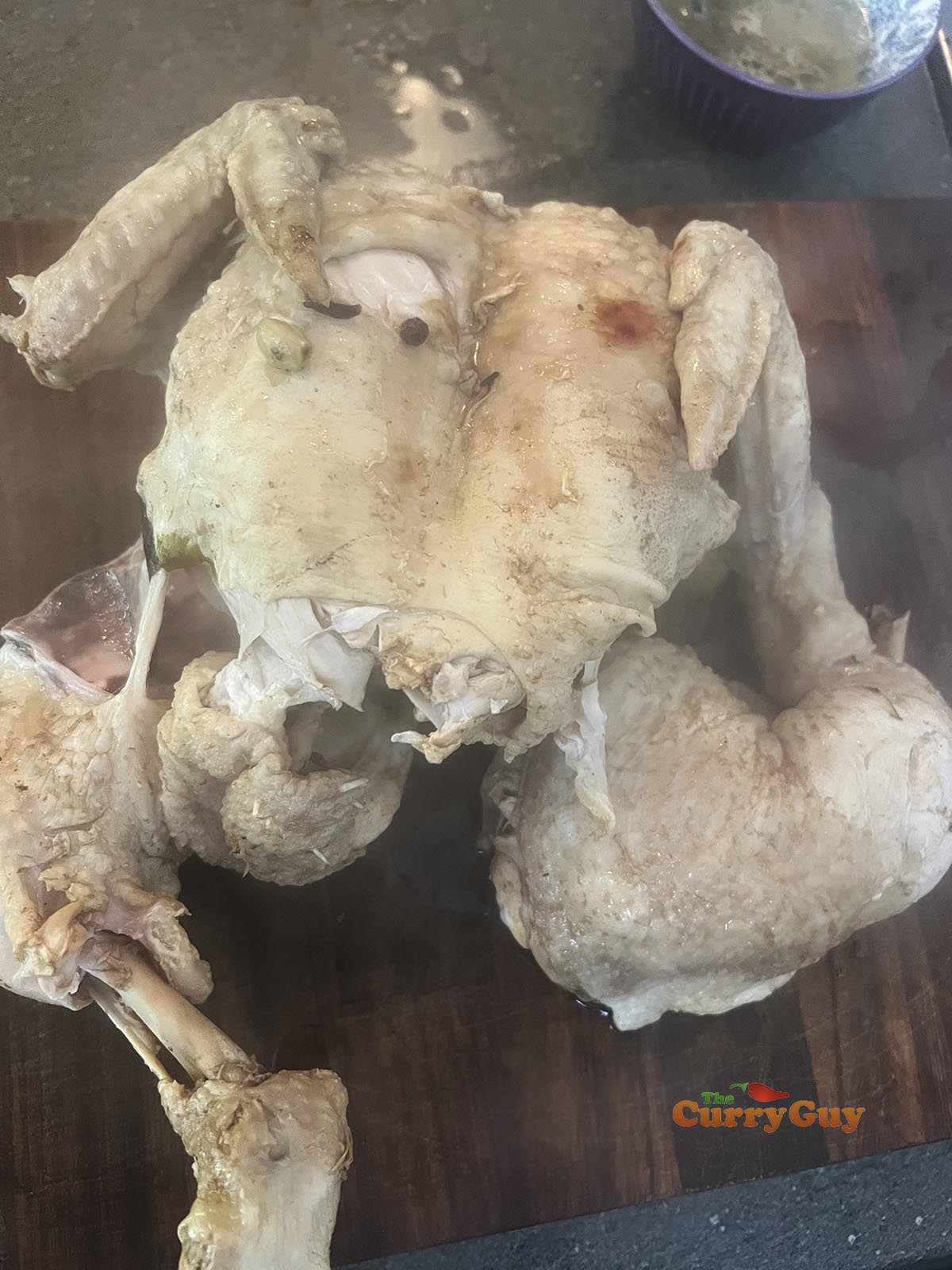Chicken removed from stock