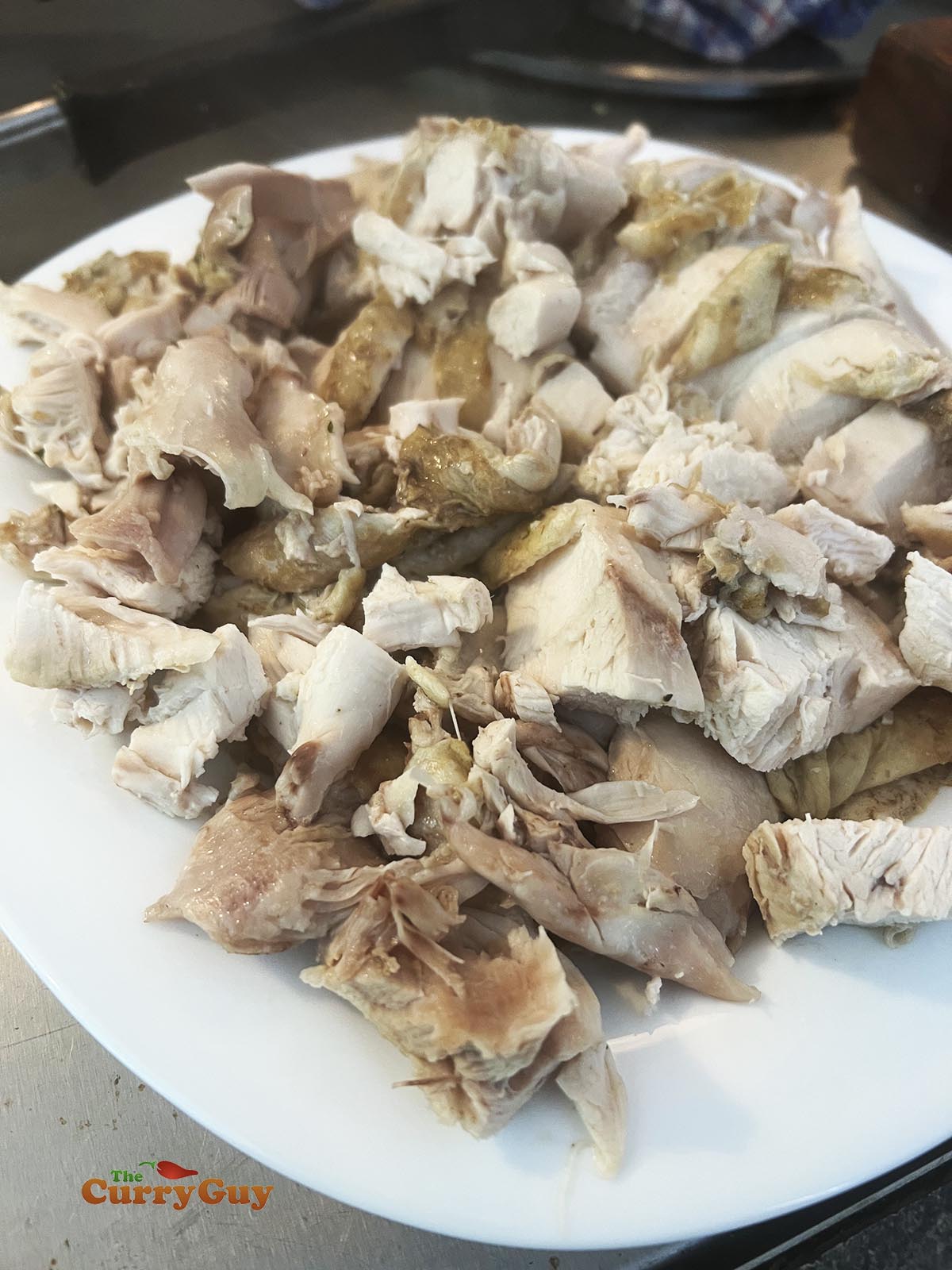 Chopped up chicken