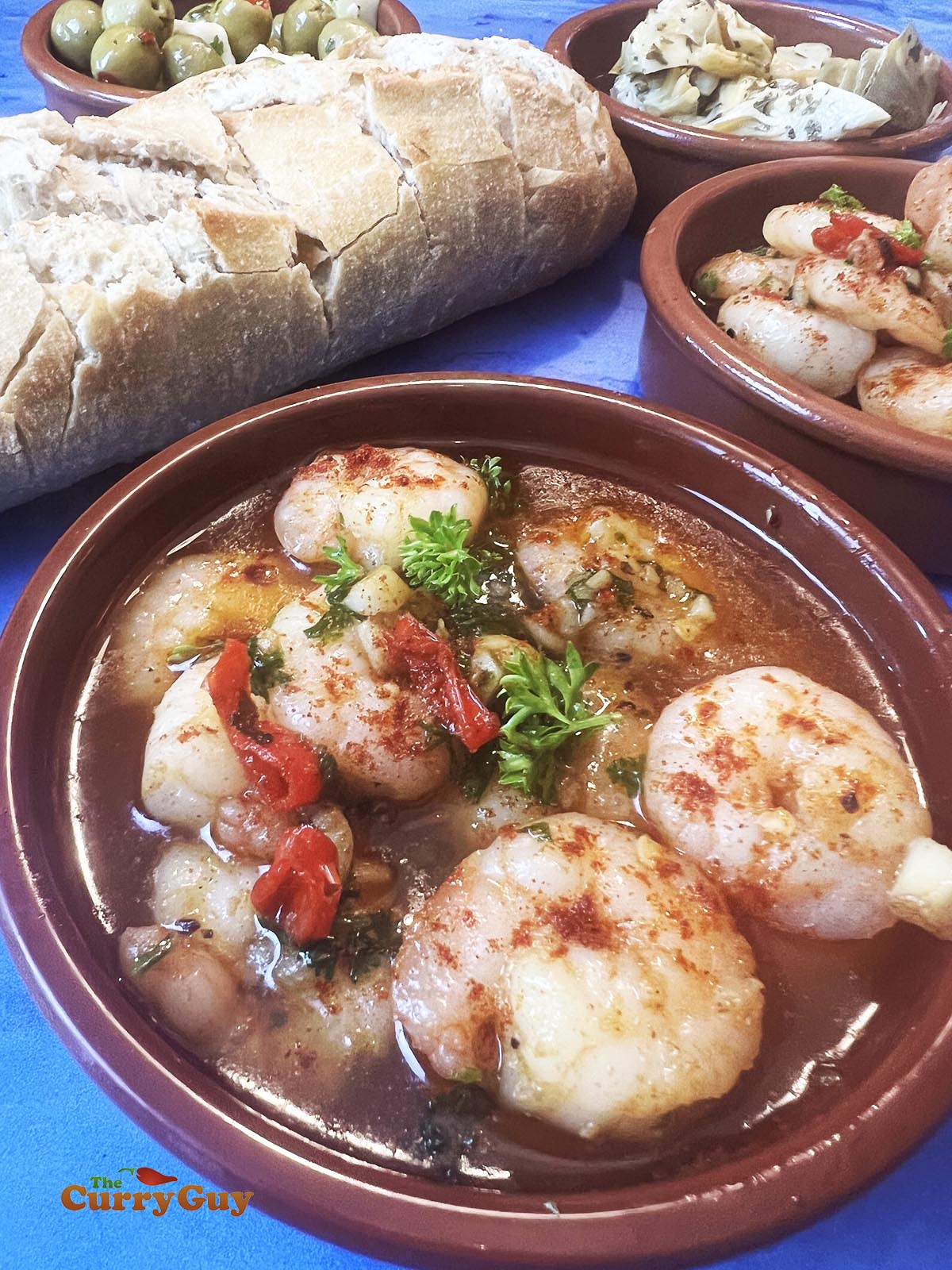Finished gambas pil pil