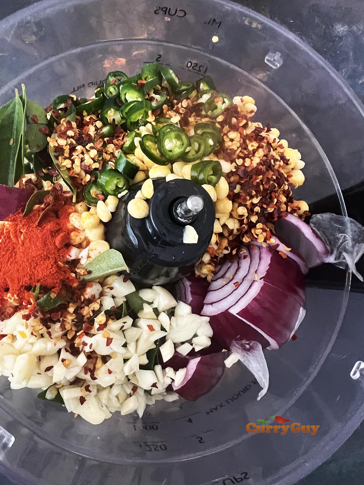 Ingredients ready to blend