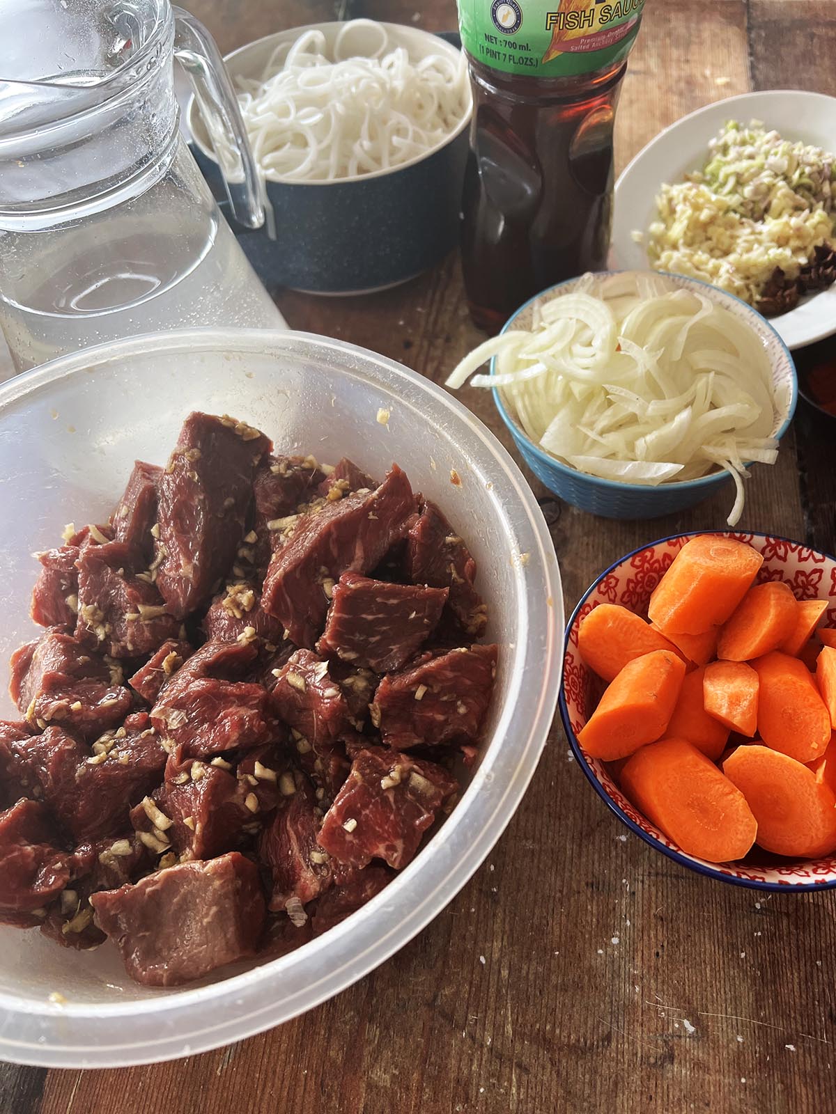 Ingredients for bo kho