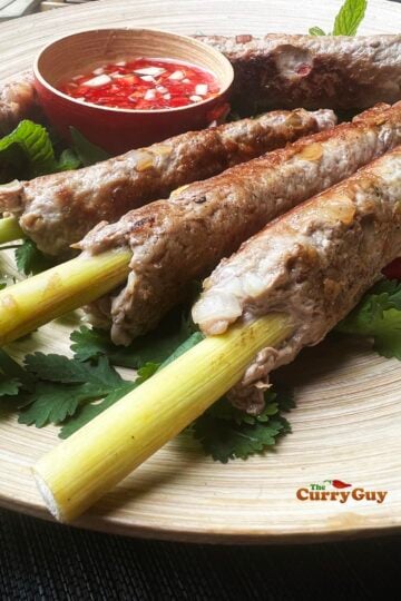 pork and lemongrass skewers