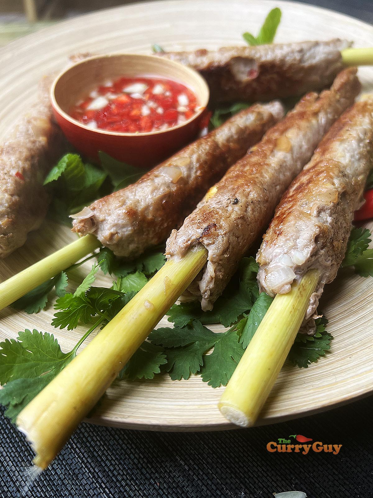Vietnamese pork and lemongrass skewers