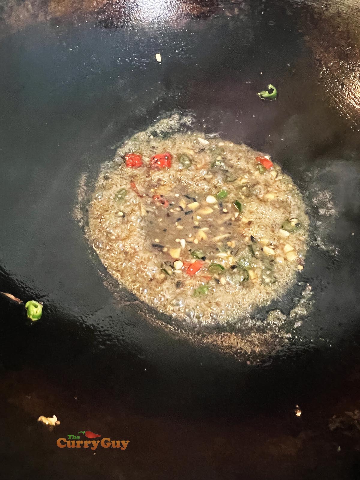 Simmering sauce