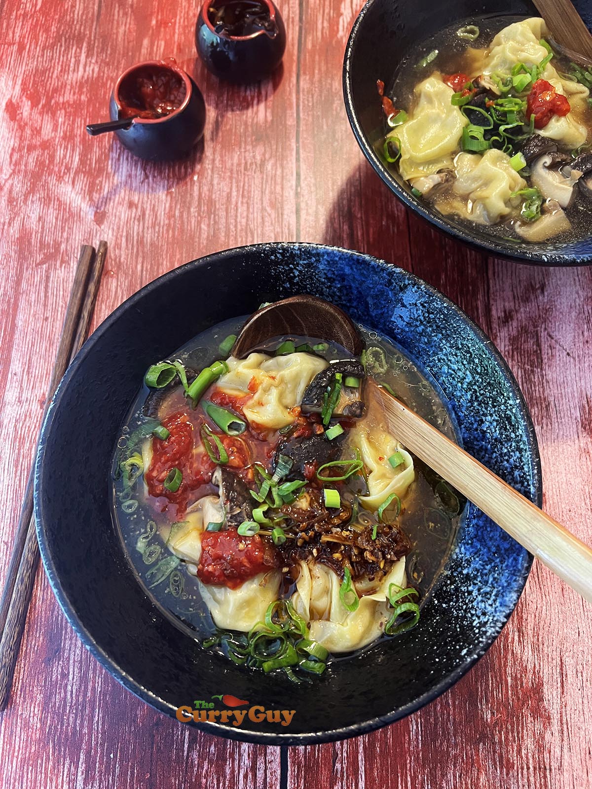 Spicy wonton soup