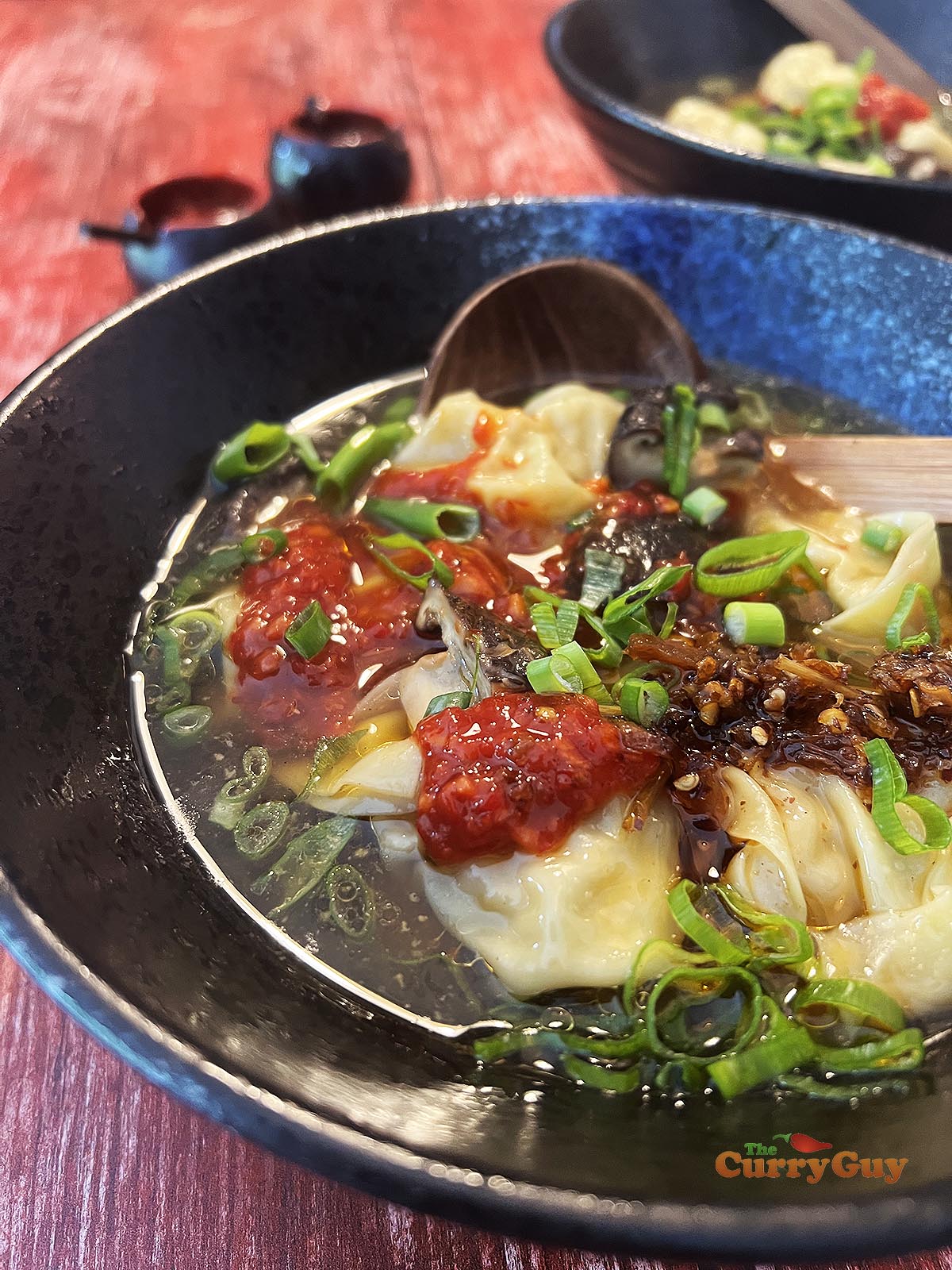 Spicy wonton soup