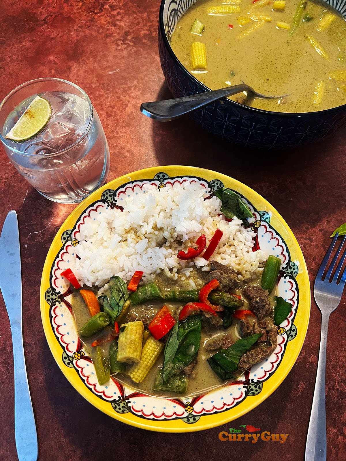 Thai green curry beef