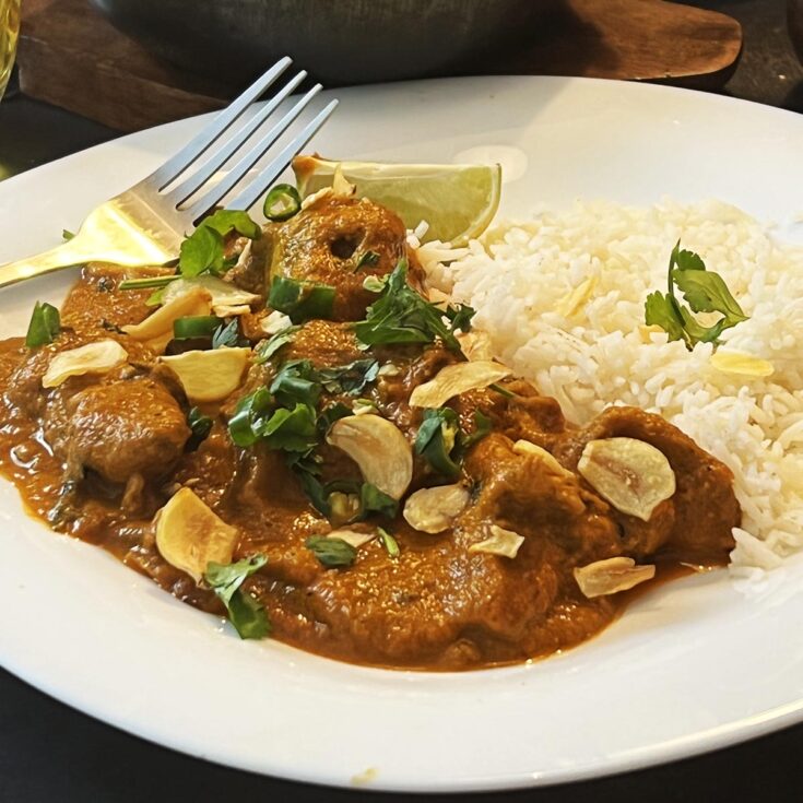 chicken chilli garlic curry from scratch