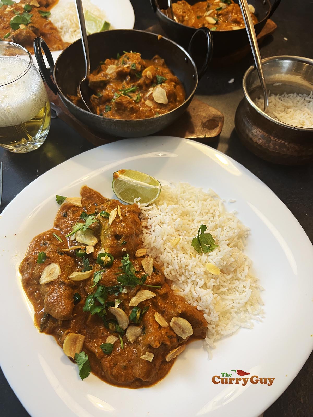 Finished chicken chilli garlic from scratch