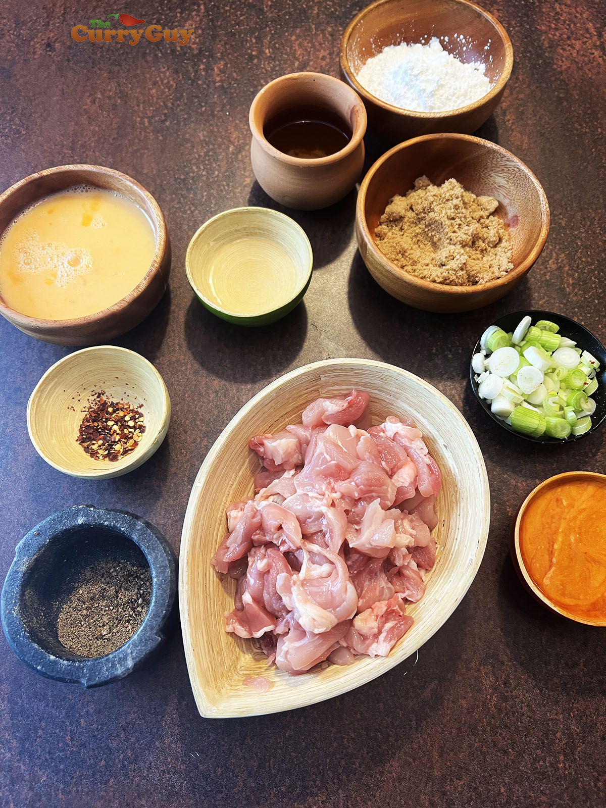 Ingredients for firecracker chicken