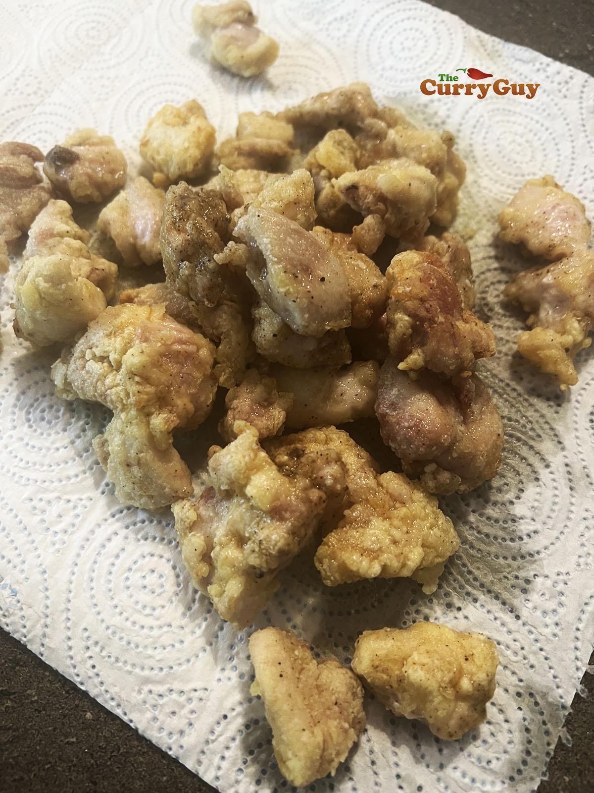 Fried chicken on paper towel