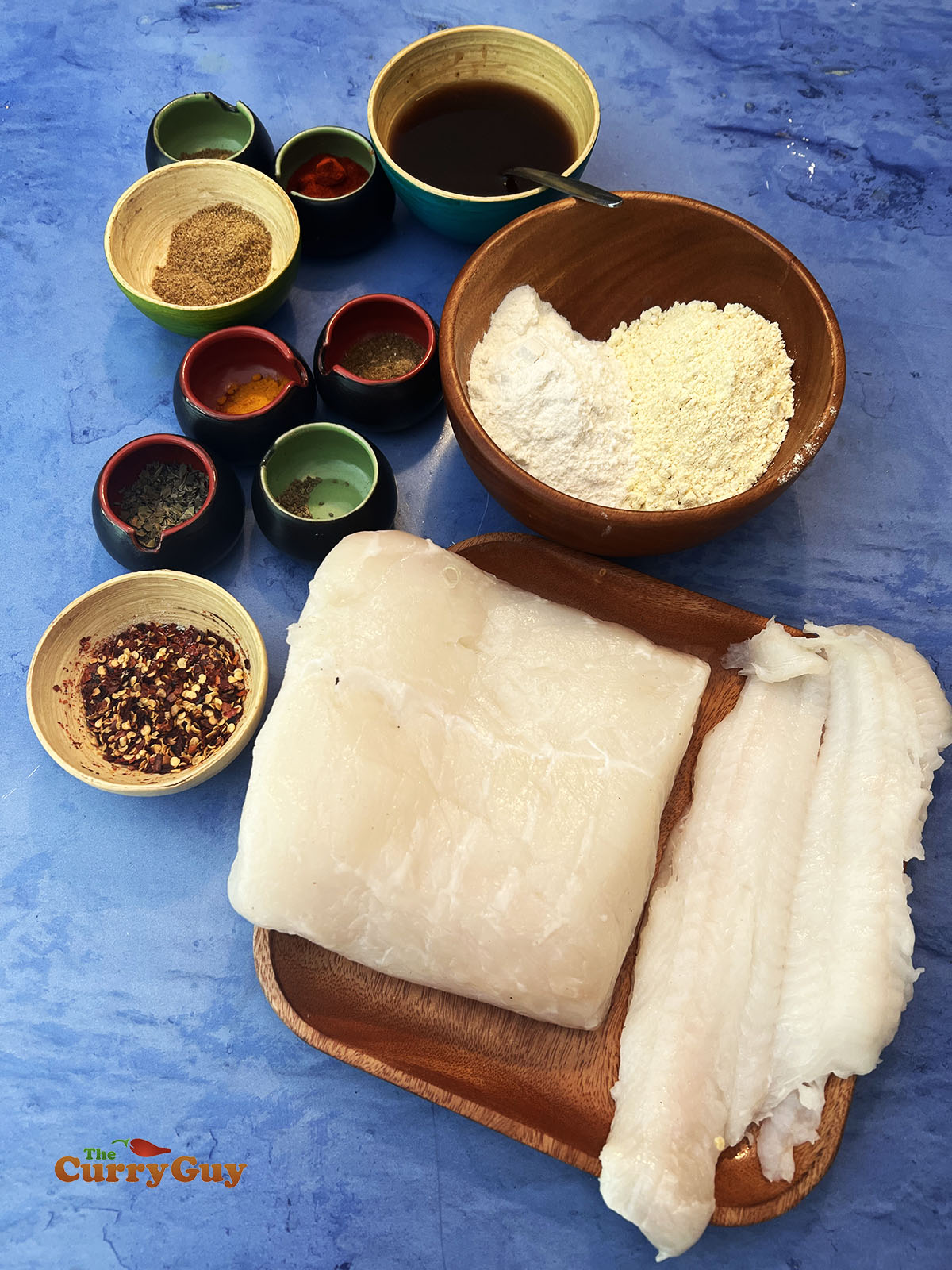 Ingredients for Indian fried fish