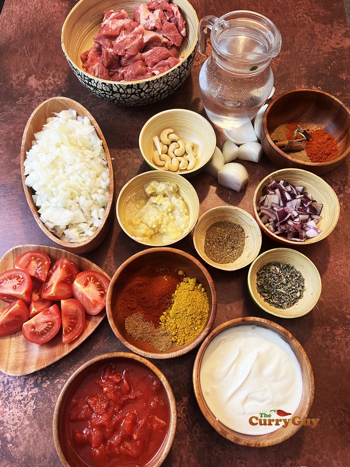 Ingredients for rogan josh from scratch