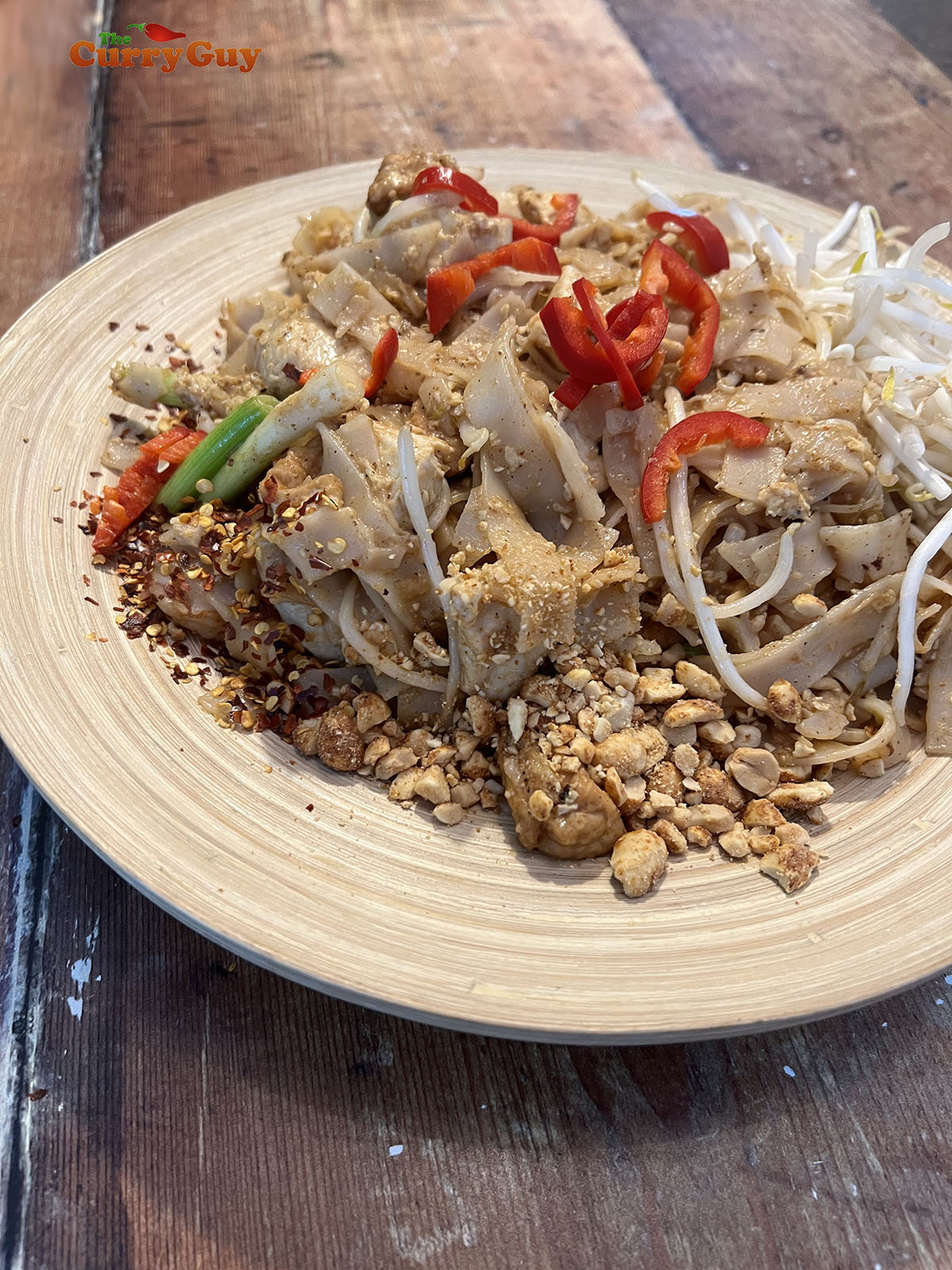Pad Thai with peanut butter sauce