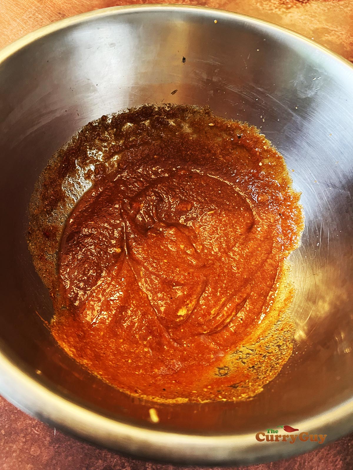 Whisked marinade