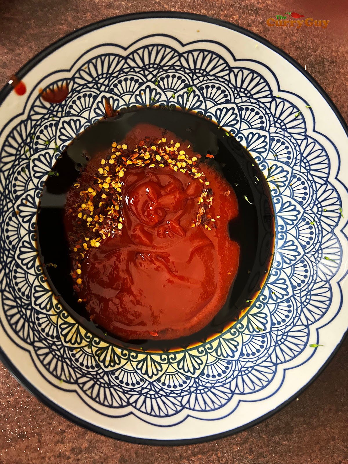 Preparing the sauce
