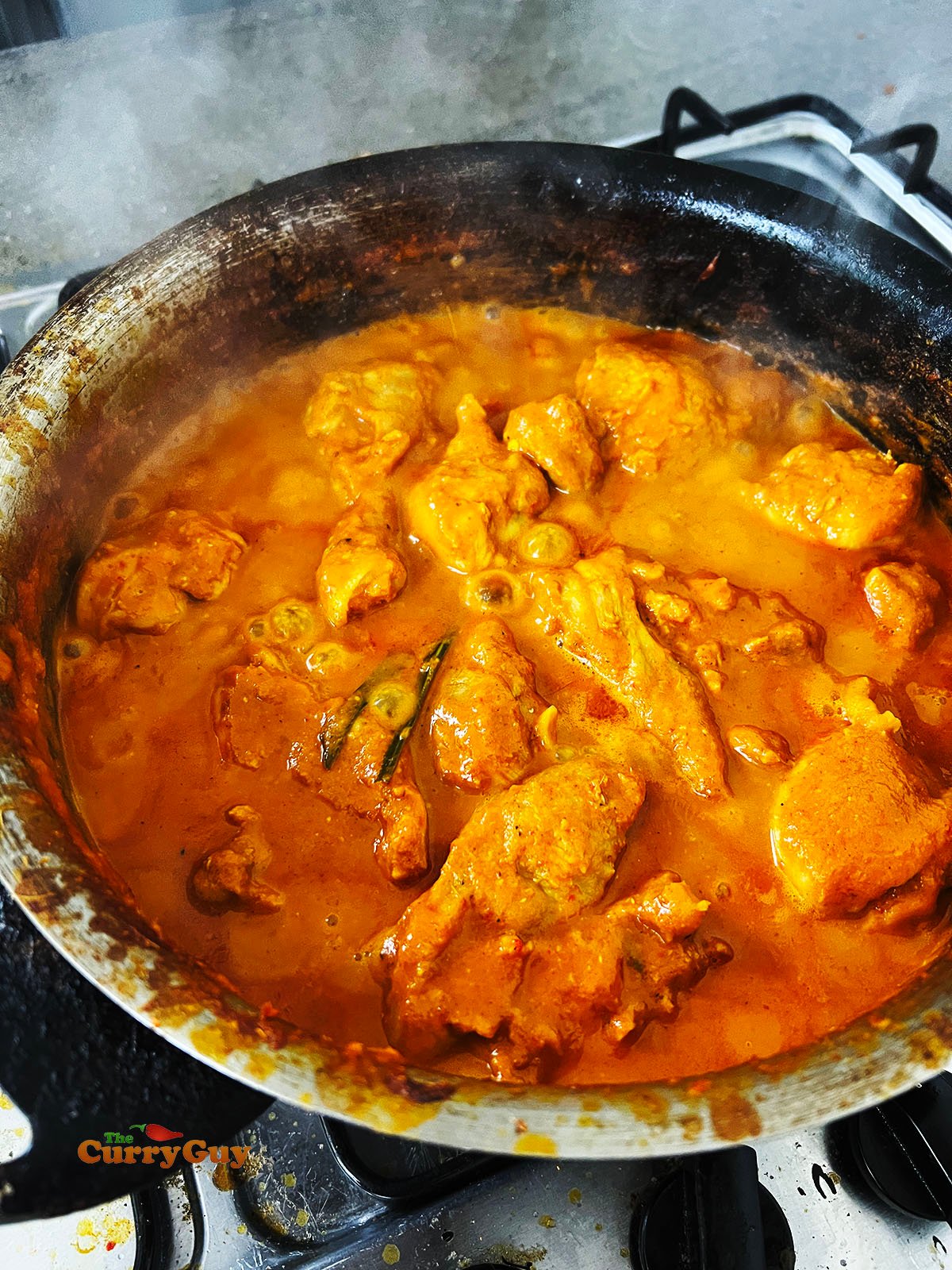 Simmering the curry