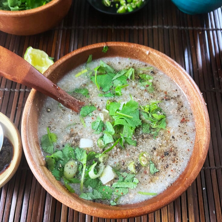 Beef congee