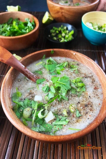 basic beef congee