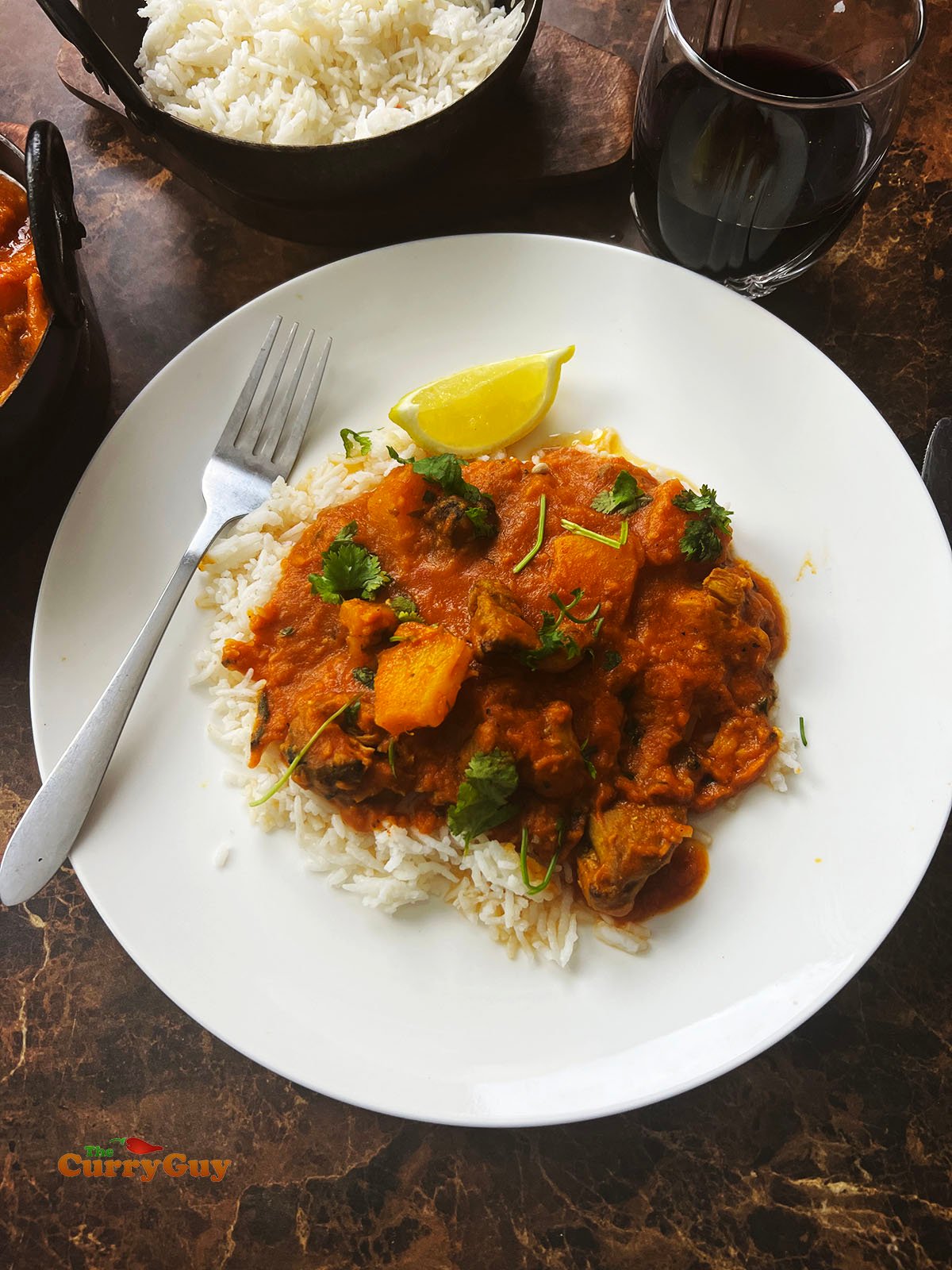 Chicken dhansak from scratch