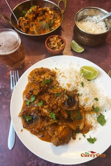 Chicken dopiaza from scratch