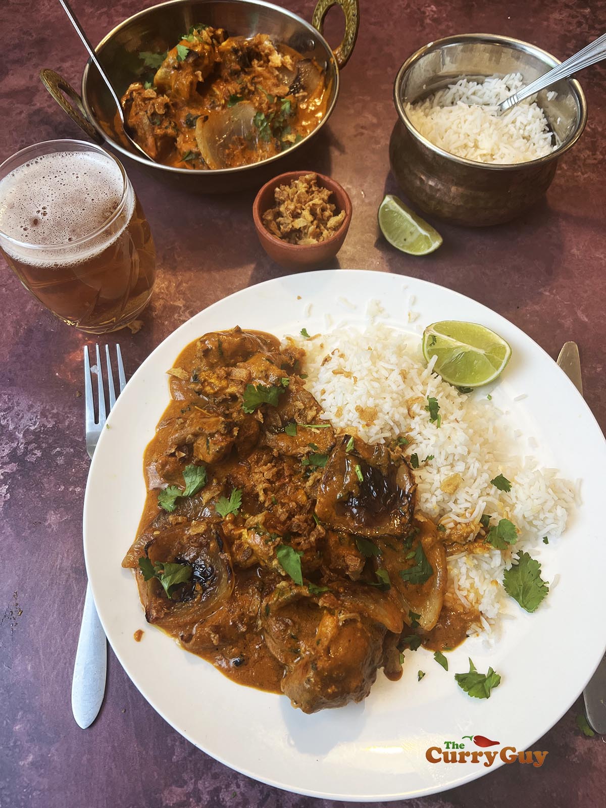 Chicken dopiaza from scratch