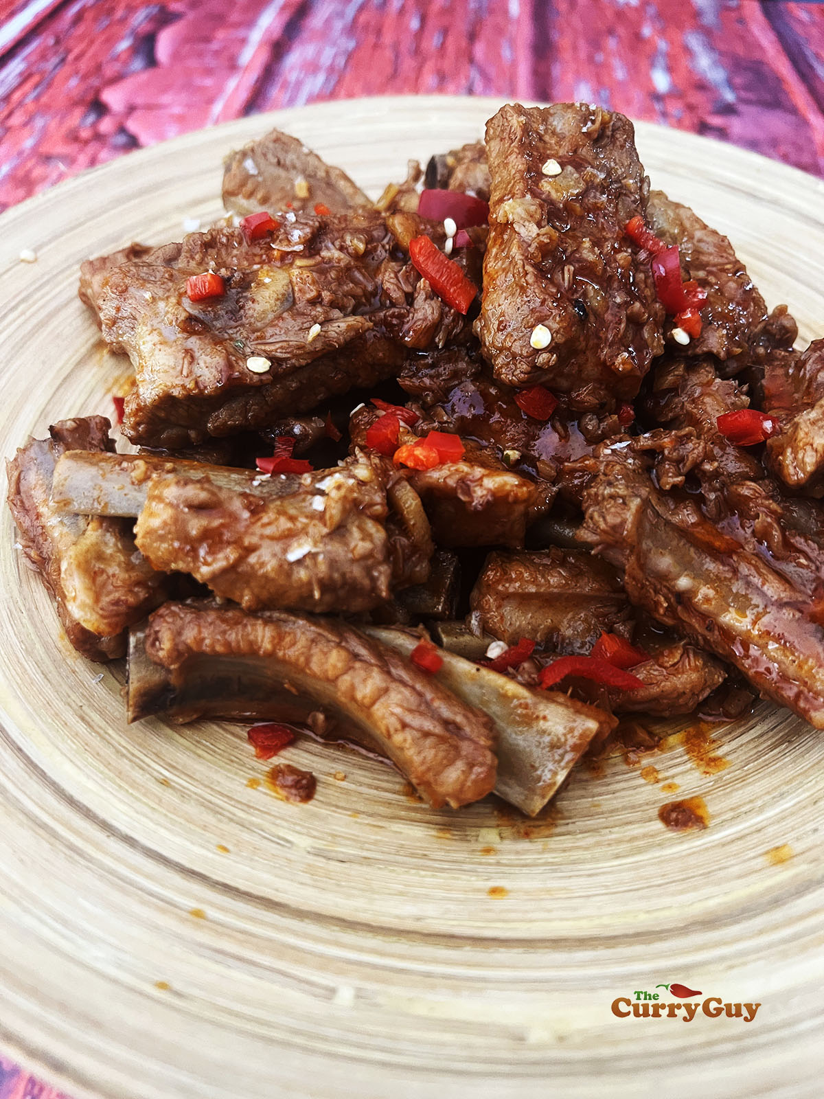 Braised pork ribs
