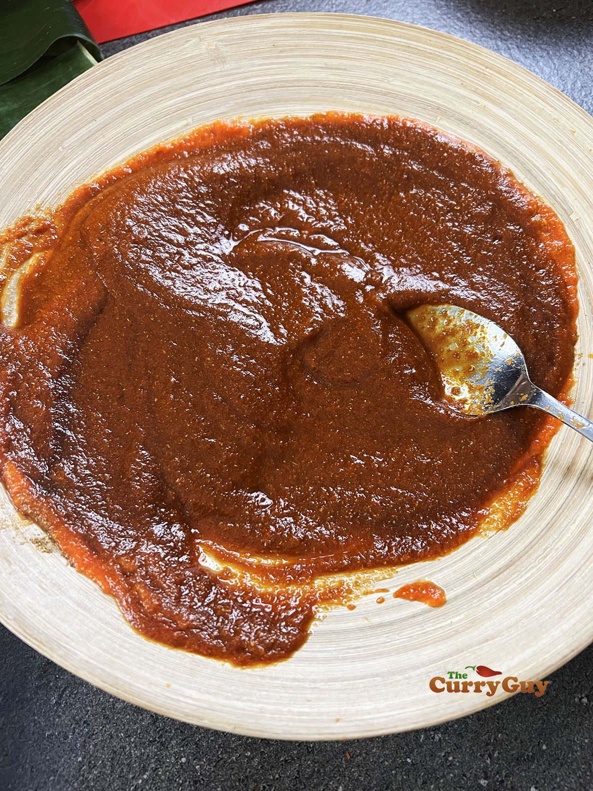 Preparing the sambal