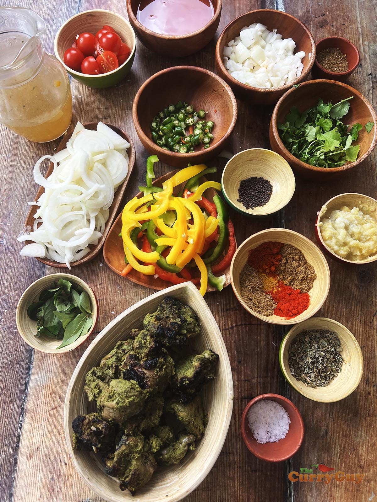 Ingredients for chicken jalfrezi from scratch