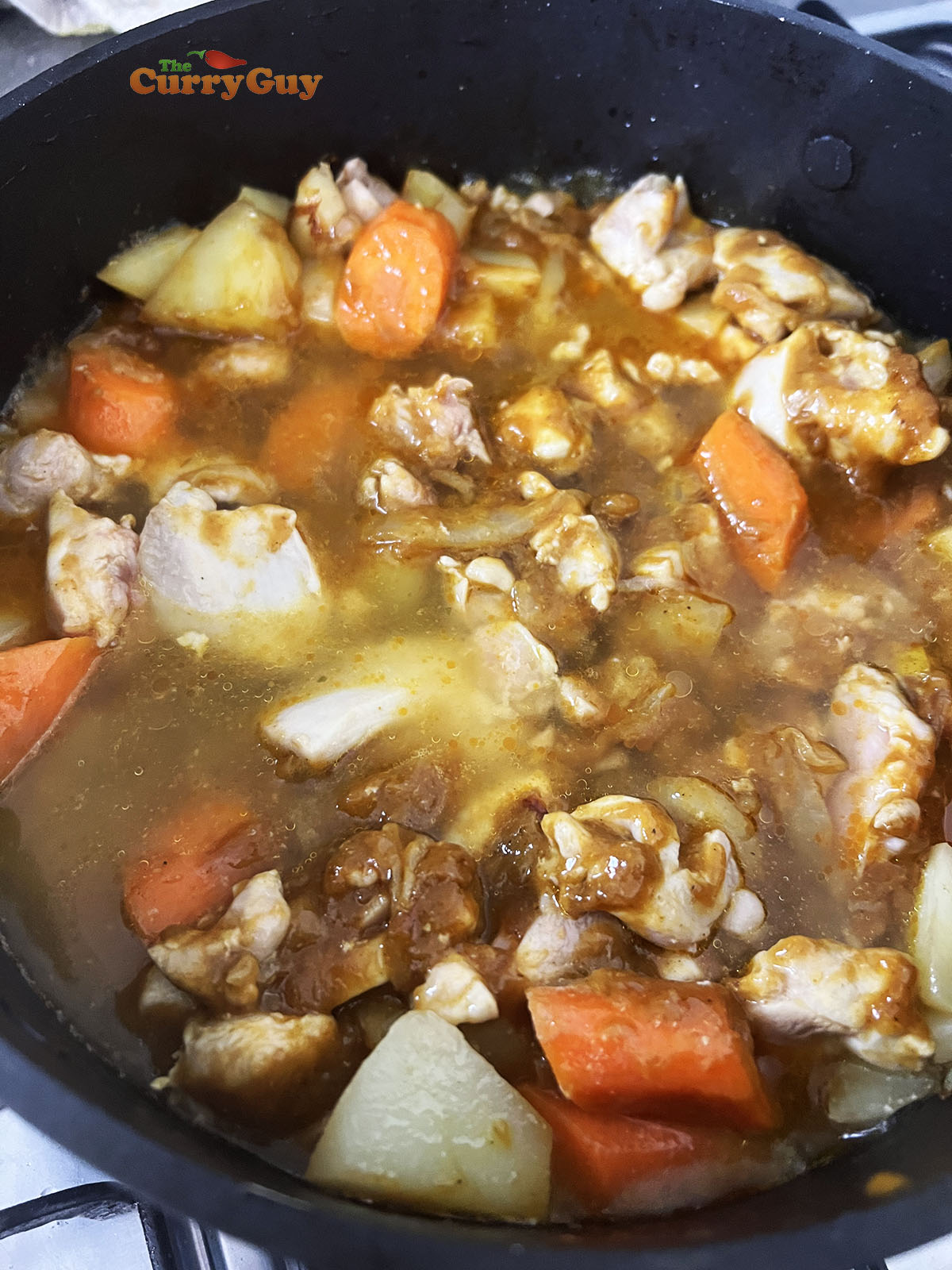 Simmering the curry