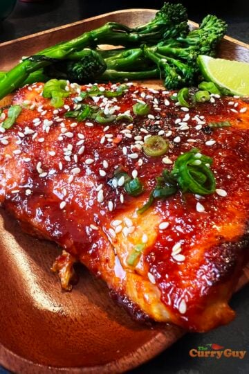baked salmon Korean style