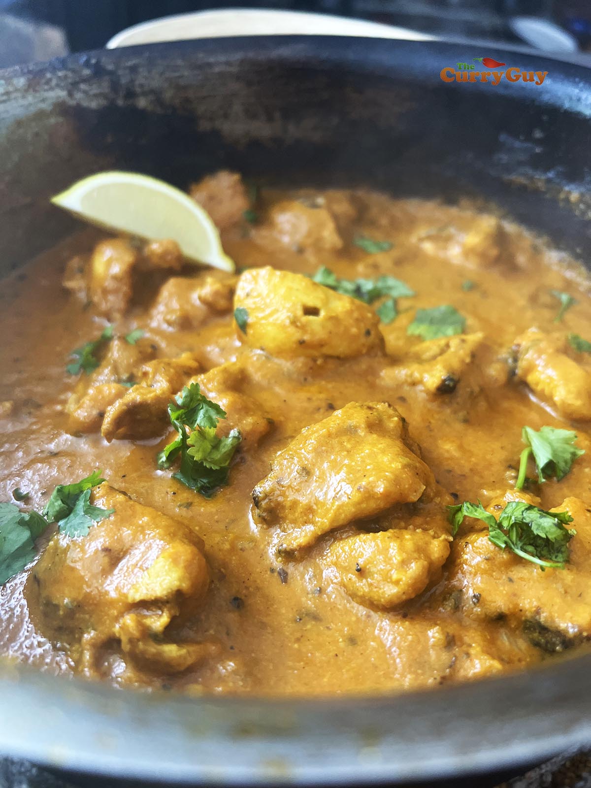 Finishing off the curry